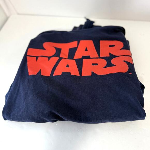 Star Wars Hoodie Men's Navy Blue Pullover Sweatshirt "Far Far Away" Size 2XL - Picture 2 of 4